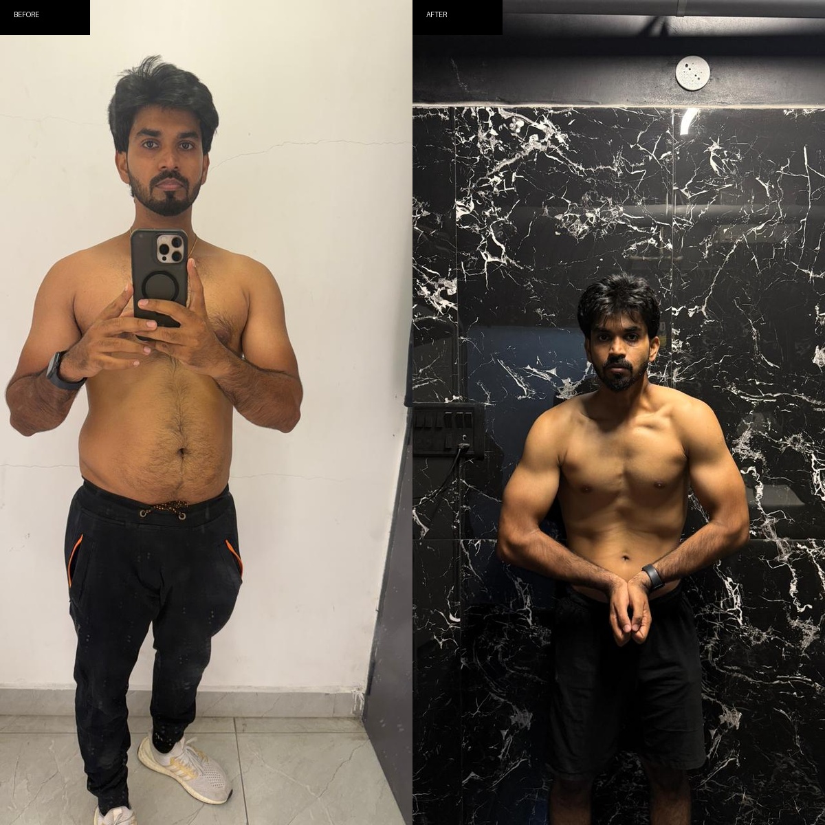 Member transformation 1 — before and after